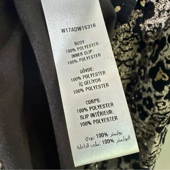 Opening Ceremony Glittered Flocked Corded Lace Mini Dress Size 4 - Picture 12 of 14